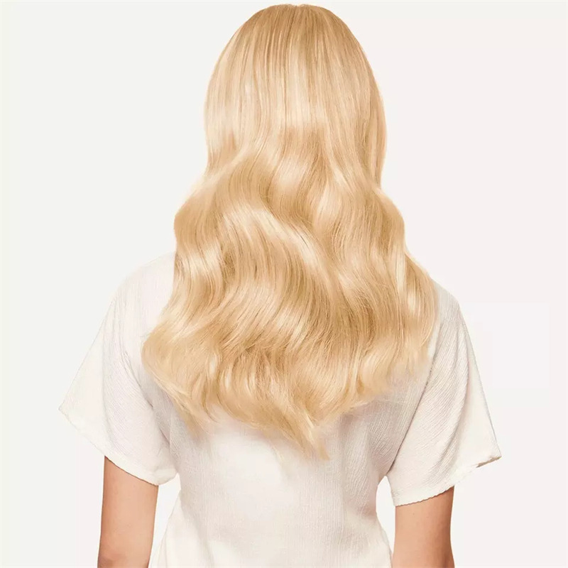 Customized 12A Grade Best Quality White Blonde Color Halo Hair Extension For White Women